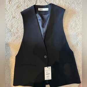 black zara vest 
never worn